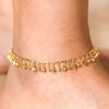Flower Charm Anklet in Gold