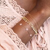 Flower Charms Bracelet in Gold