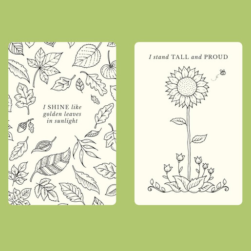 daisy affirmation card