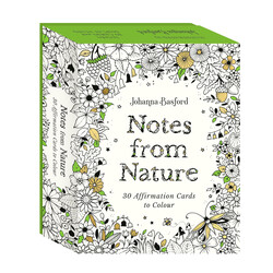 Notes From Nature Affirmation Cards to Colour