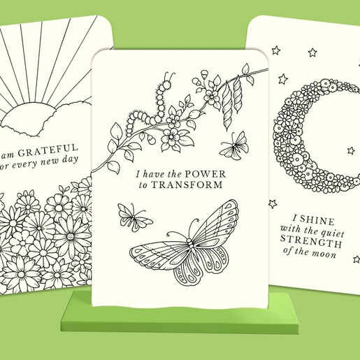 example of three affirmation card