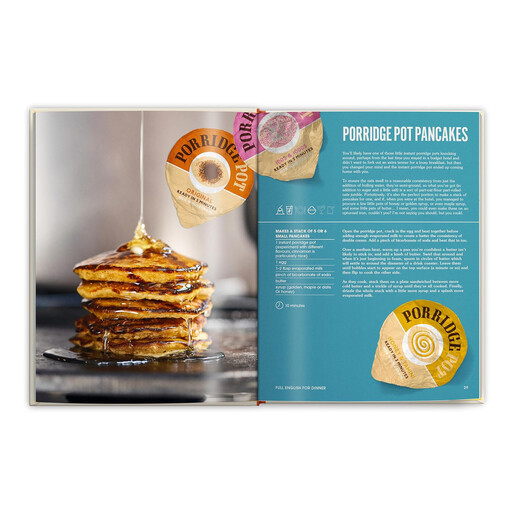 pancake stack recipe in cookbook