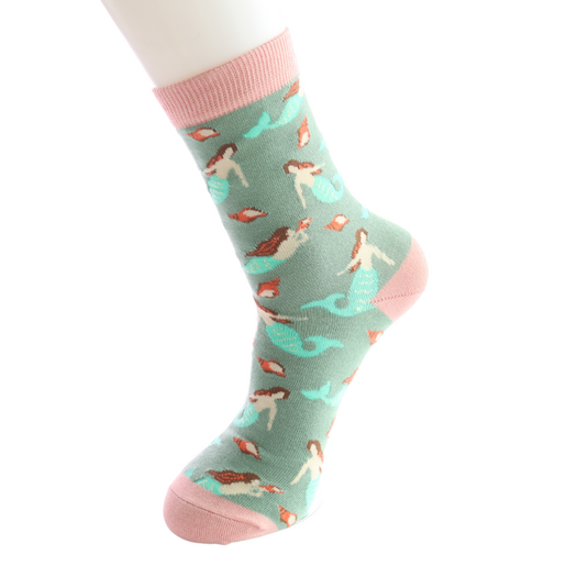 Miss Sparrow Sage Mermaids Socks