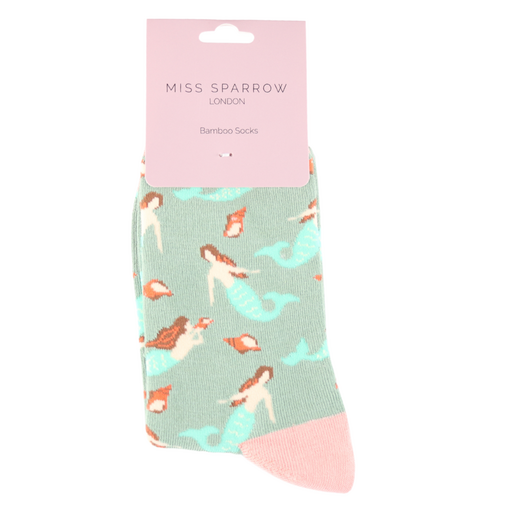 Miss Sparrow Sage Mermaids Socks