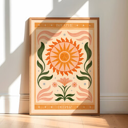 Nima Nima Breathe Deeper Boho Floral A3 Print