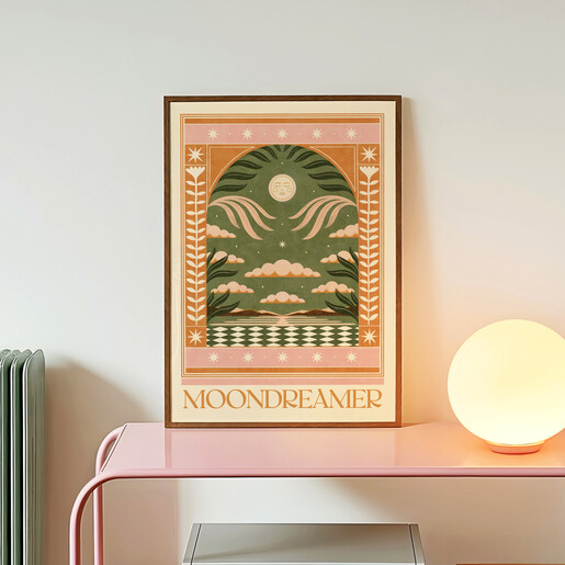 A3 celestial print with spiritual design