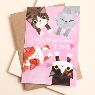 Ohh Deer All You Knead Is Love Greetings Card