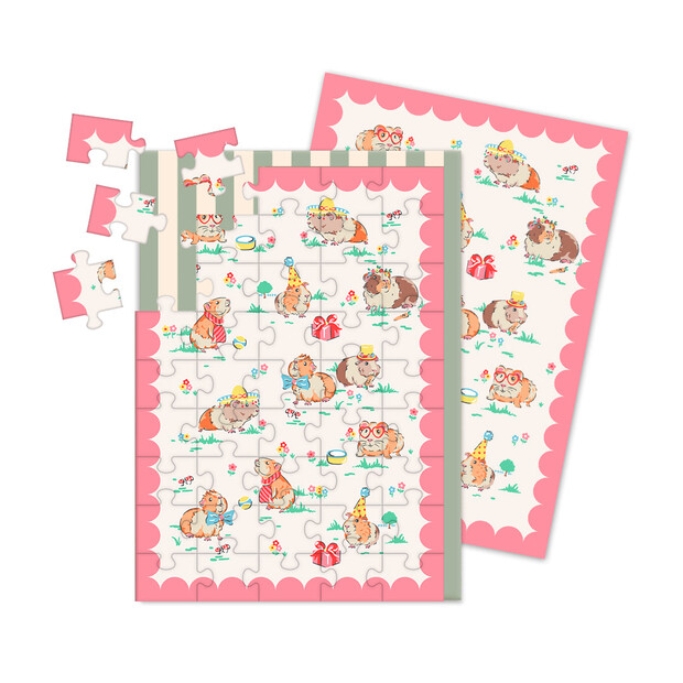 Ohh Deer Cath Kidston Guinea Pig Party Jigsaw Greetings Card