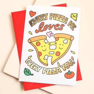 Ohh Deer Every Pizza Me Greetings Card