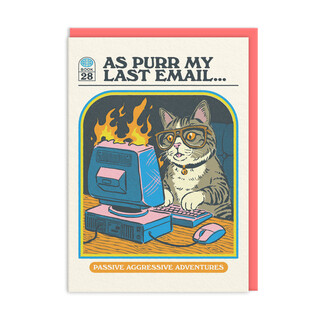 Ohh Deer As Purr My Last Email Greetings Card	