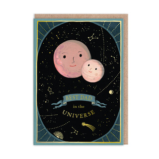 Ohh Deer Best Dad In The Universe Greetings Card