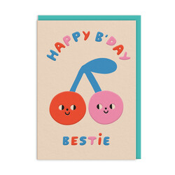Ohh Deer Cherries Birthday Card 