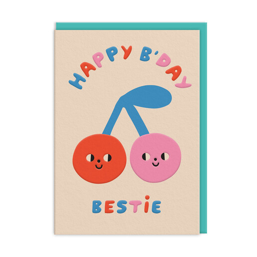 Ohh Deer Cherries Birthday Card 