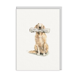 Ohh Deer Happy Father's Day Dog Greeting Card