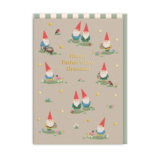Ohh Deer Happy Father's Day Grandad Gnome Greetings Card