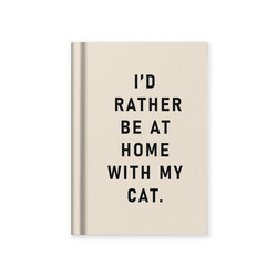 Ohh Deer White Cat Mini Notebook