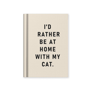 Ohh Deer White Cat Mini Notebook