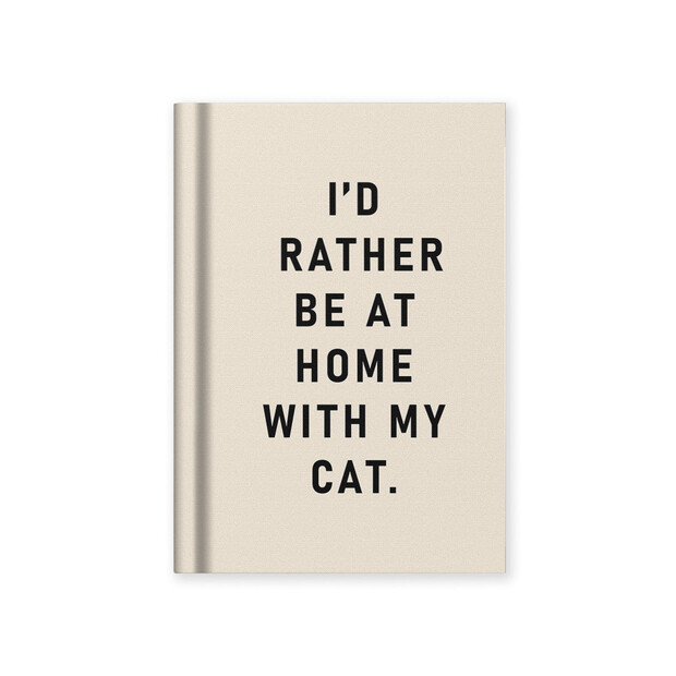 Ohh Deer White Cat Mini Notebook