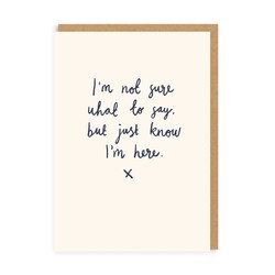 Ohh Deer Just Know I'm Here Greeting Card	