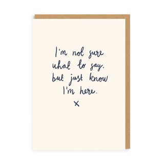 Ohh Deer Just Know I'm Here Greeting Card	