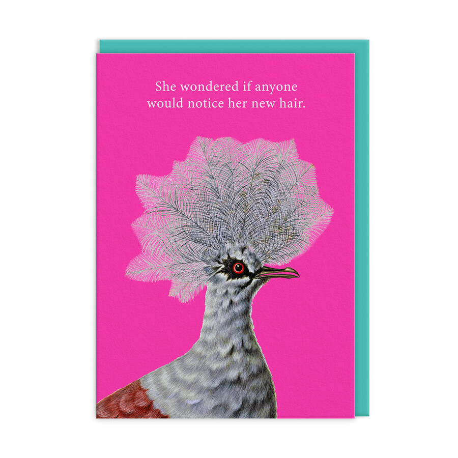 New Hair Greetings Card | Ohh Deer | Lisa Angel