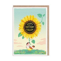 Ohh Deer Sunflower Birthday Card