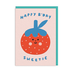 Ohh Deer Strawberry Birthday Card 