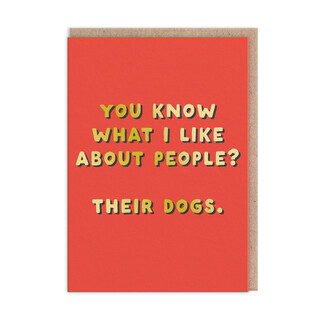 Ohh Deer What I Like About People Greetings Card