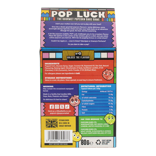 Popcorn Shed Pop Luck Game Popcorn