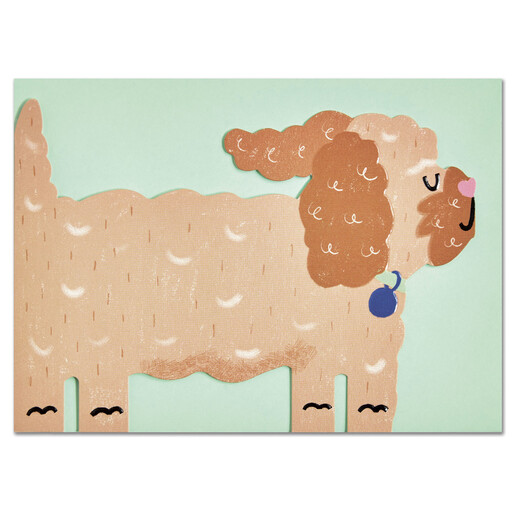 dog greetings card from Raspberry Blossom