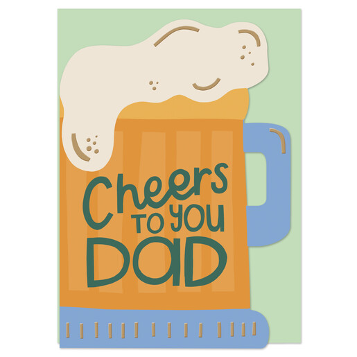 pint glass greetings card from Raspberry Blossom
