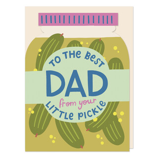 Raspberry Blossom Little Pickle Father's Day Card