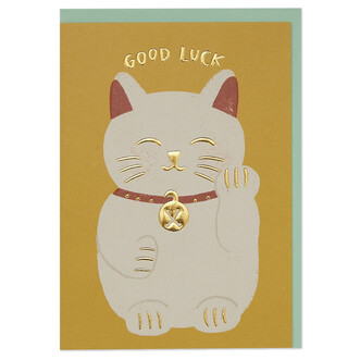 Raspberry Blossom Good Luck Greetings Card