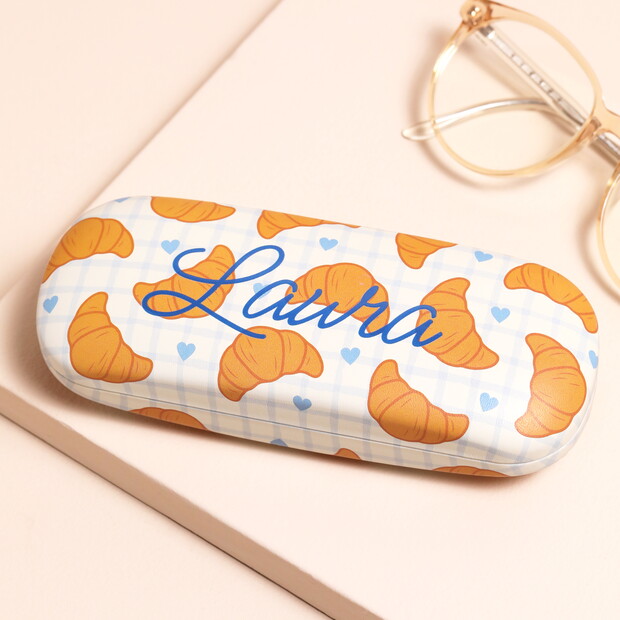 Personalised Name Sass & Belle Croissant Glasses Case