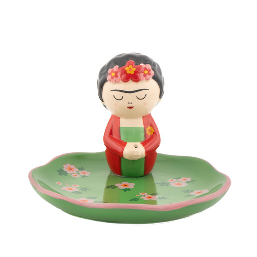 ceramic incense holder with artist design