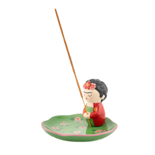 frida kahlo incense holder with incense stick