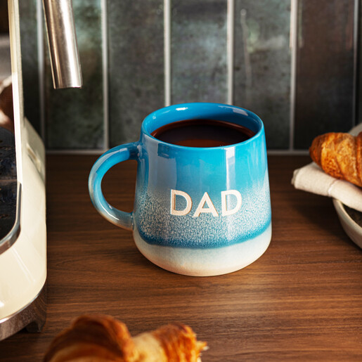 glossy ceramic mojave glazed mug in blue