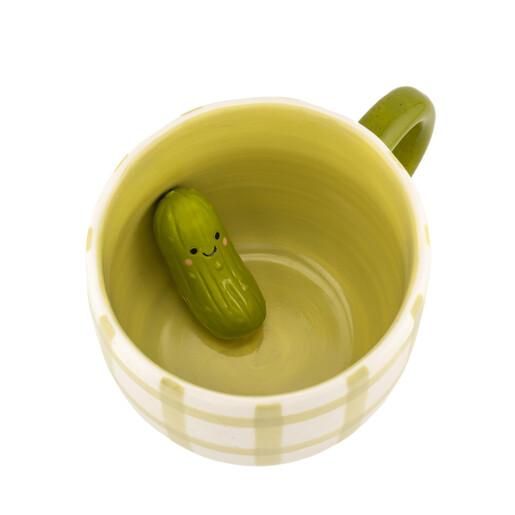 inside of pickle mug