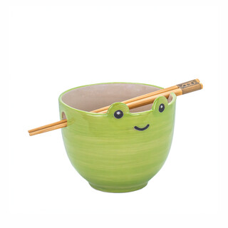 Sass & Belle Frog Noodle Bowl With Chopsticks