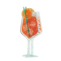 Rex Aperitivo Spritz Hair Clip