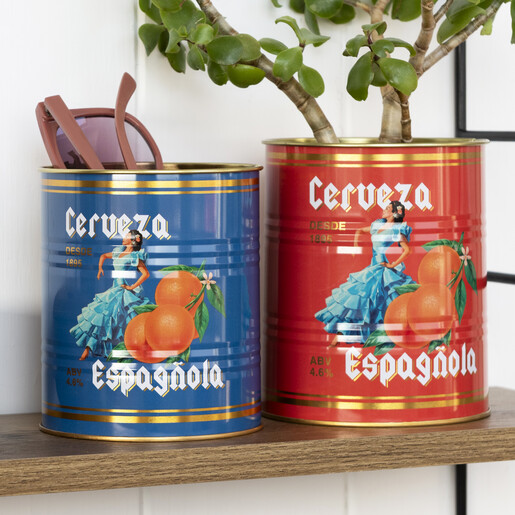 storage tins with vintage design