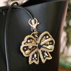 Beaded Bow Keyring and Bag Charm