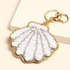 Beaded Pearl Shell Keyring and Bag Charm