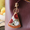 beaded pizza slice accessory