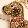 Beaded Sausage Dog Keyring and Bag Charm