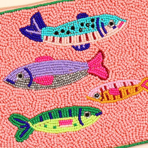 close up of fish design