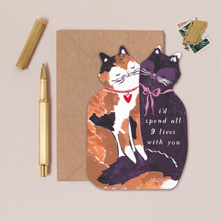 Sister Paper Co. Nine Lives Cat Card