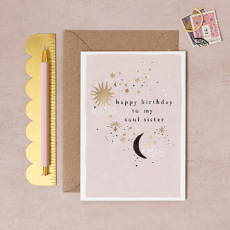 Sister Paper Co. Soul Sister Birthday Card