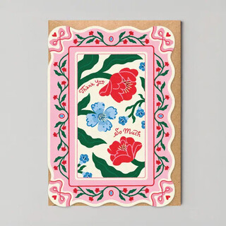 Studio Boketto Floral Thank You Greetings Card