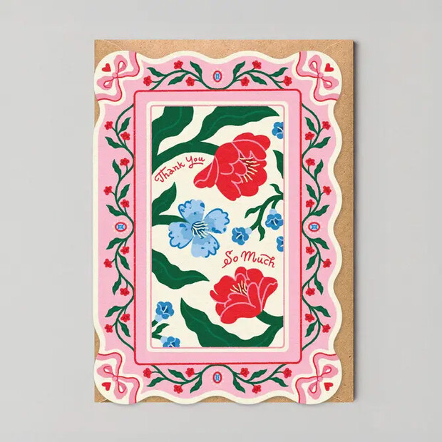 Studio Boketto Floral Thank You Greetings Card